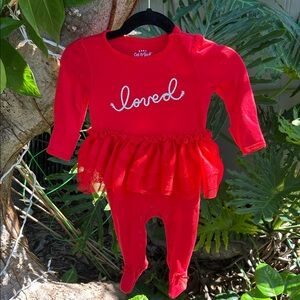Cat & Jack Vibrant Red Baby Bodysuit